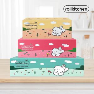 슬라이딩 지퍼백 3종 세트 (55매)