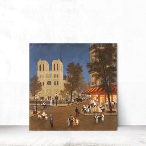 미셸들라크루아 명화 풍경화 현관 거실 인테리어액자 캔버스 24x24cm