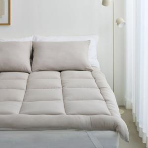 사계절 먼지없는 논슬립 미끄럼방지 경량 토퍼 침대패드 SS/Q