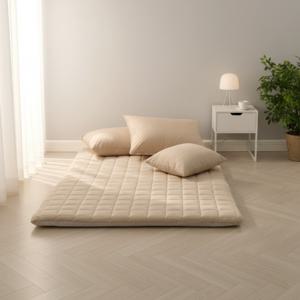 두꺼운 바닥요 토퍼 매트리스, 미끄럼방지 누빔 바닥이불 요세트