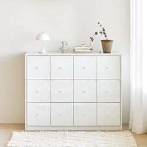 레모아 수납장 L (화이트 손잡이) 모듈 다용도 거실 베란다