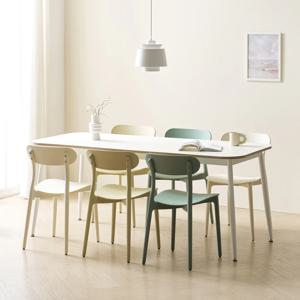 더메종 화이트 인테리어 식탁 테이블 6인 1800 넓은 다이닝 와이드 대형 식탁