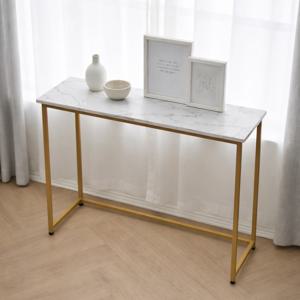 국내제작 철제 콘솔 슬림테이블 사이드테이블  폭좁은테이블 850 950 골드 블랙 화이트