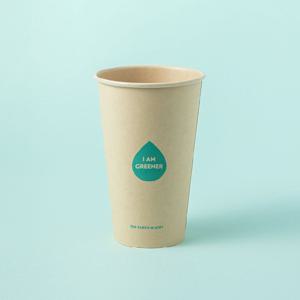 카페 테이크아웃 일회용 대나무 종이컵 90파이 490ml 100개