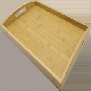 대나무 손잡이 직사각 우드 트레이 쟁반 카페 업소용