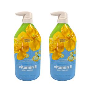 해피바스 비타민E 바디워시 750gx2개 유채꽃 보습 대용량 산뜻한향 바디클렌저