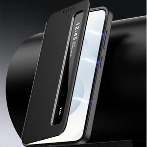 적용 갤럭시 S26울트라 S26플러스 S26 케이스 자석방식 측면 뷰커버 가죽