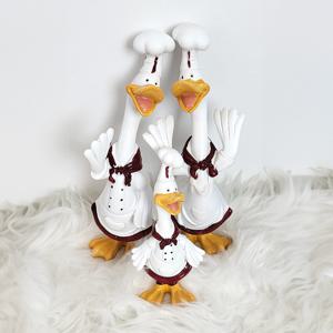 애니 주방장 오리 인형 장식 세트 귀여운 주방 인테리어 소품