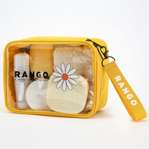 *자체제작* 데이지 pvc 방수 스트랩 어썸 파우치 화장품 여행용 물놀이