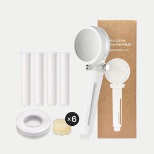 안심 1년 샤워세트 (샤워기+세디먼트필터1box+카본링1box+비타볼6box)