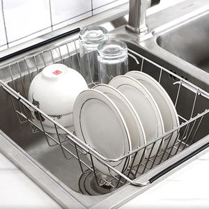 길이조절 스텐304 싱크대 설거지 건조대 간편거치형