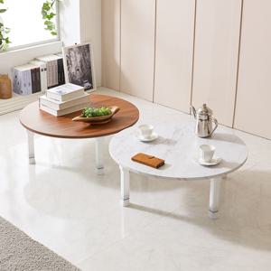 심포니 접이식 원형 테이블 800 좌탁 밥상 교자상