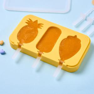 플래티넘 실리콘 3구 아이스크림틀 과일