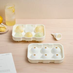 실리콘 얼음틀 왕볼6구 화이트