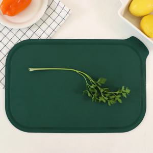 99.9% 항균! 칼집나지 않는 실리 국내산 TPU도마 (특대) (캐슬턴그린)