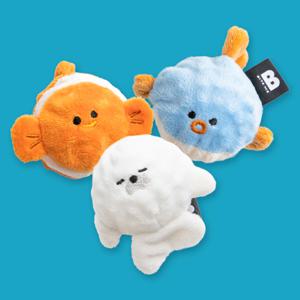 리틀 오션 프렌즈 공 장난감 세트 (삑삑)