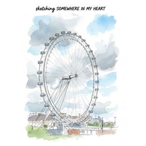 어반스케치 수채화 엽서 벽꾸미기 인테리어 직접그린 일러스트 엽서 영국 36종 6x8