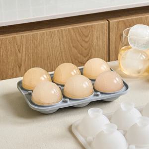 왕볼 실리콘 얼음틀야구공 6구 그레이