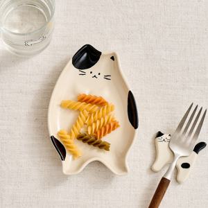 L 우리집뚱냥이 형태 앞접시 L10 젖소냥