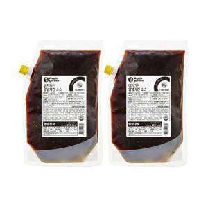 베지가든 양념치킨소스 2kg (식물성) 2개