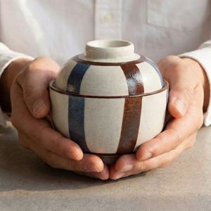 뚜껑있는 텐동그릇 세트 돈부리 그릇 우동 덮밥 소식 도자기 미니 밥 공기