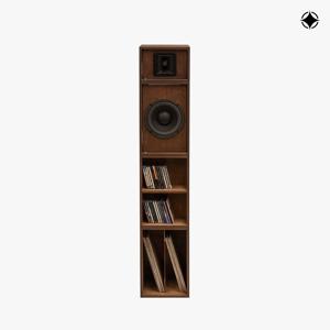 Oho 스피커 CD LP랙 소형 월넛 ESF-CDLPR1SW