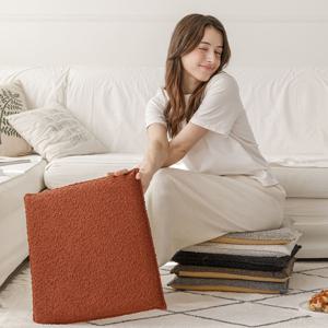 부클 메모리폼 사각방석 40X40 식탁 의자 카페 논슬립 인테리어