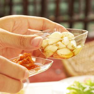 일회용 투명 소스용 볼 소스 접시 12P 쓱싹 인스타 감성 플라스틱