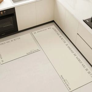 [리퍼] 클래식 레터링 3세대 소프트 규조토 욕실 발매트 주방매트 2size
