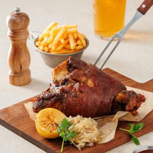 국내산 쫄깃탱글한 슈바인학센 족발 세트 995g (냉채소스+새우젓+간장와사비)(3~4인용)