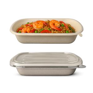 크라프트 직사각 1구 포장용기세트 750ml  20세트