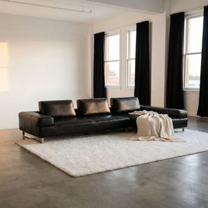 하이엔드 감성 유광'페트라 소파' (카우치형/신소재소파/스크래치방지/이지클린/국내제작)