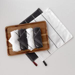 호텔용 스트라이프 핸드타월 1P+1P