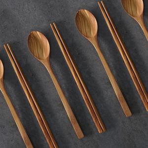 선물포장 올리브 우드 한식 수저세트 4인 8p