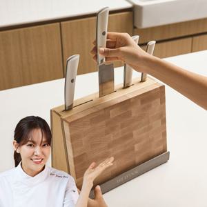 시그니처 화이트 클래식 칼도마/칼블럭 세트