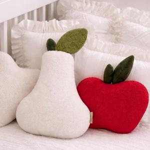 LITTLEMUMU 빨간사과 쿠션아기 애착쿠션 아기방 인테리어 유아쿠션