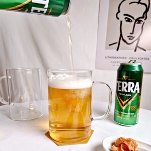 1+1 대용량 내열 유리컵 1리터 얼음맥주잔 아이스아메리카노잔