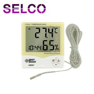 AR-867 탁상용 온습도계 온도 습도 시간 (벽걸이용) ARCO