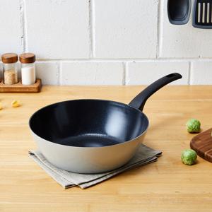 샤이니그레이 세라믹코팅 인덕션겸용 넓은바닥웍팬28cm