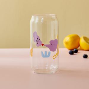 키치키치캣 비어캔 내열 유리컵 마우스 500ml