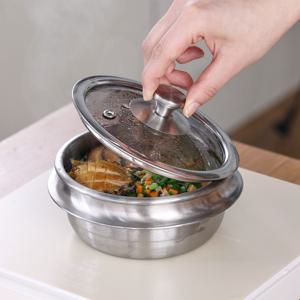 에코프렌즈 통3중 인덕션 스텐 가마솥 뚝배기 12cm