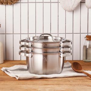 레브 통5중 스테인리스 3단 냄비 세트