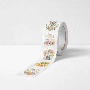 혼합 일러스트 캐릭터 롤 스티커 1000매