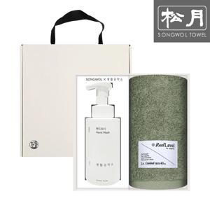 리타 라벨 210g 고중량 호텔수건 1매 + 생활공작소 핸드워시500ml 선물세트 답례품