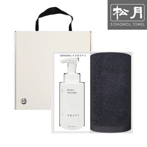 항균무지 세면타월 150g 1매 + 생활공작소 핸드워시500ml 선물세트 답례품
