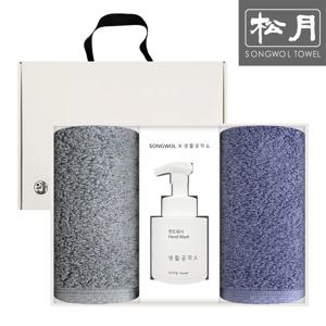 프리미엄 호텔수건 테일러 160g 2매 + 생활공작소 핸드워시250ml 선물세트 답례품
