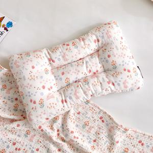 소프트 순면 3중직 거즈 메쉬 베개 50x30 버니프렌즈 아이보리