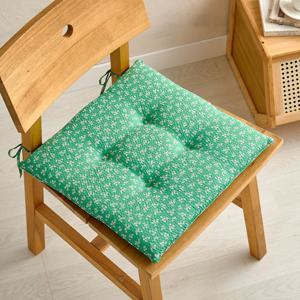 L 시원한 리플 식방석 40X40 들꽃 그린