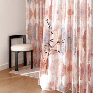 테라 메쉬 패턴 커튼 이음선없는 민자주름 140cm 거실 안방 인테리어 커튼