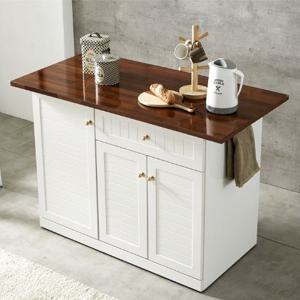 세련된깔끔라인 원서랍 2단수납 양문도어 금장손잡이 홈바(1200 4컬러)